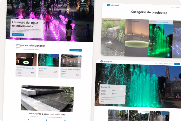 mockup sitio web